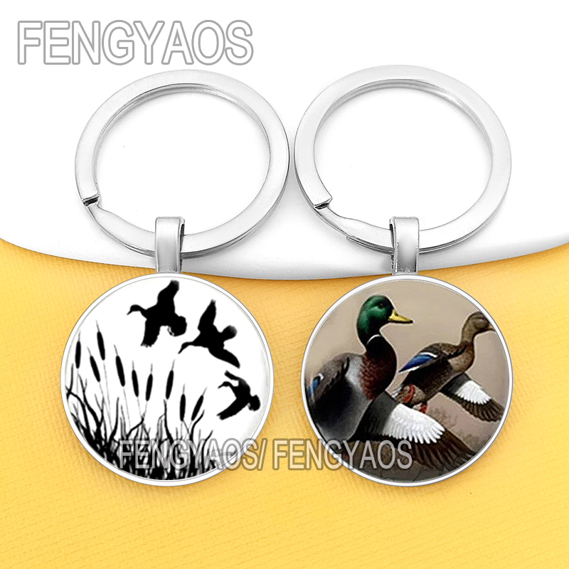 Wildman Hunting & Outdoor Linton'S Corner Silver Lakes - Black Wild Duck Keyrings for Door