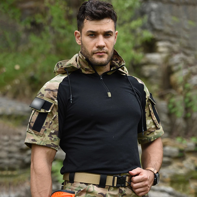Wildman Hunting & Outdoor Linton'S Corner Silver Lakes - Tactical T-shirt Men Short Sleeves Summer