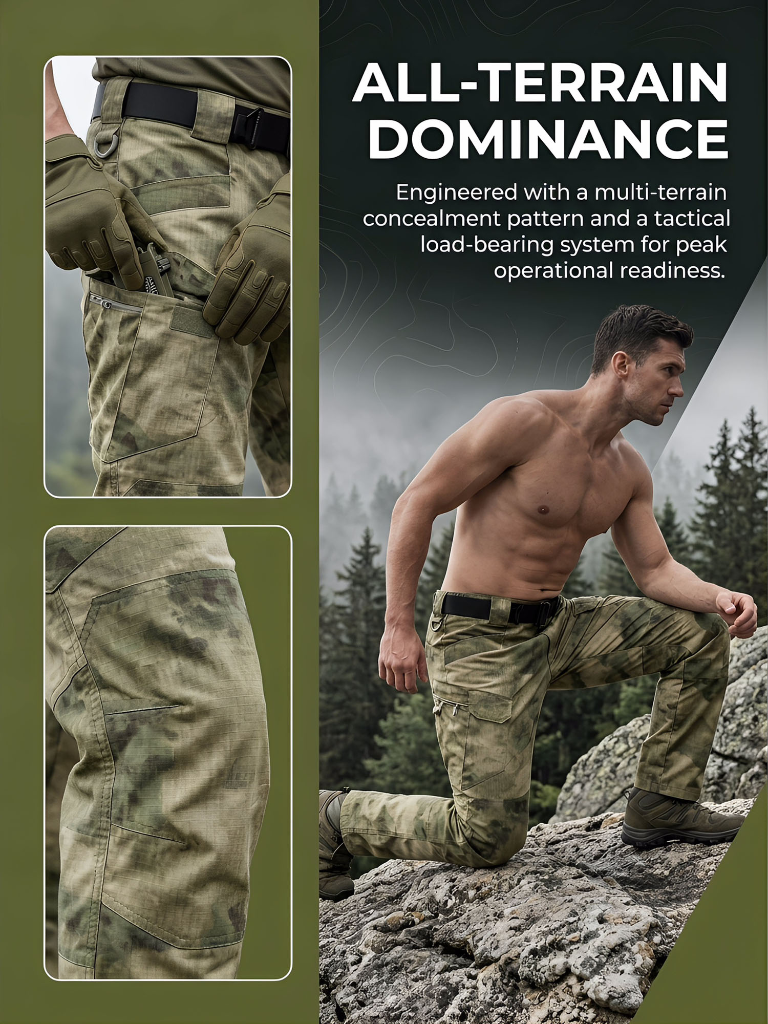 Men's Camouflage Tactical Pant - Hunting Outdoor Pants avaliação e preço