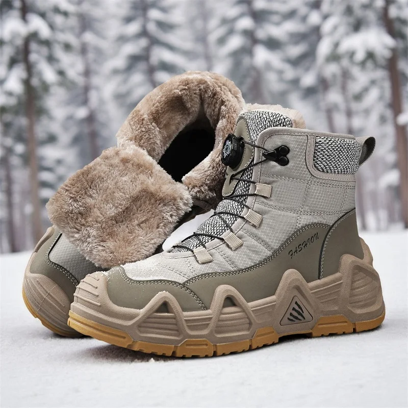 Warm Fur Outdoor Mens Combat T - Outdoor Hunting Boots For Men avaliação e preço