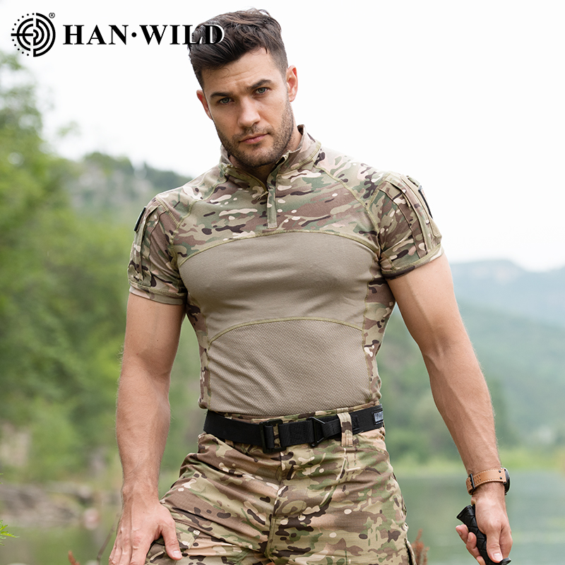 Tactical T Shirt Shirts Men Ai - Wildman Hunting & Outdoor Linton'S Corner Silver Lakes avaliação e preço