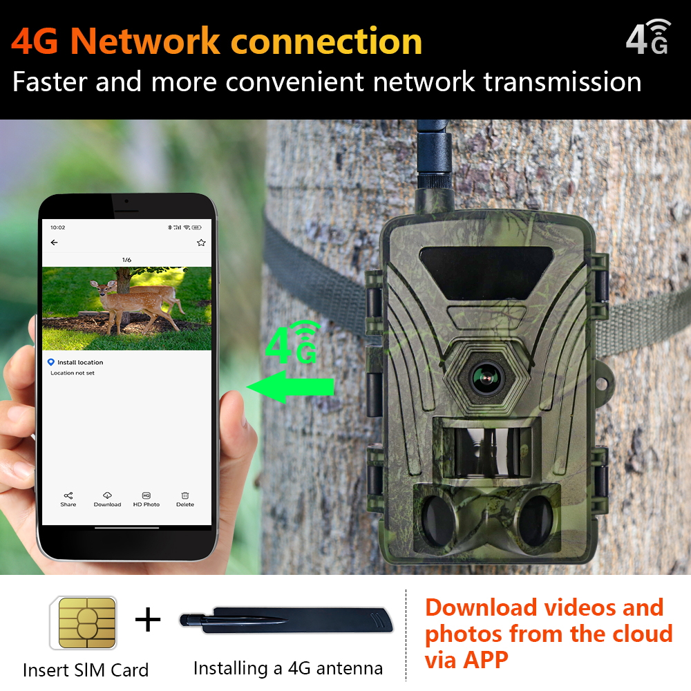 PR802LTE 4G Hunting Trail Came - Outdoor Hunting Camera Wireless avaliação e preço