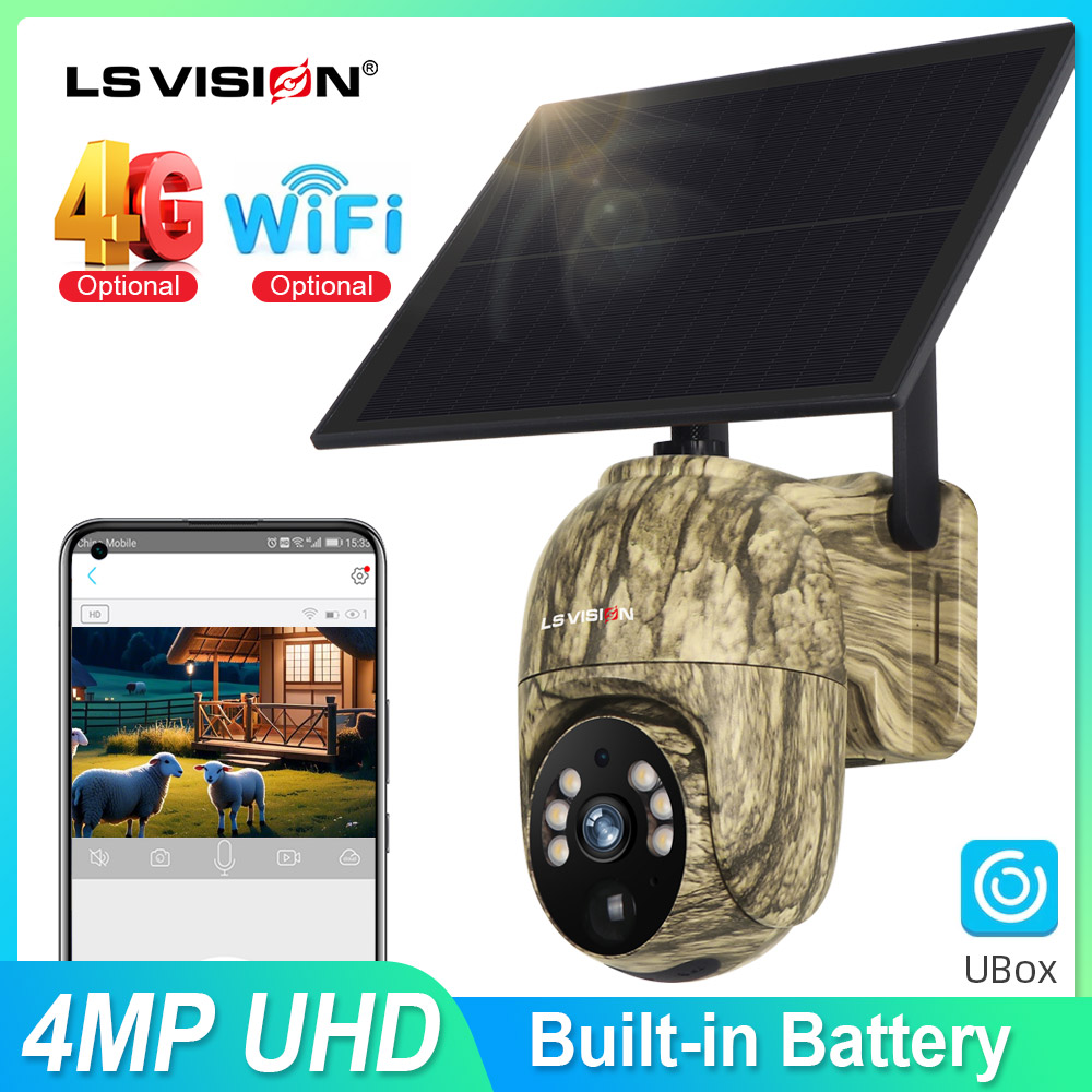 LS VISION 2K Solar Security Ca - Outdoor Hunting Camera Wireless avaliação e preço