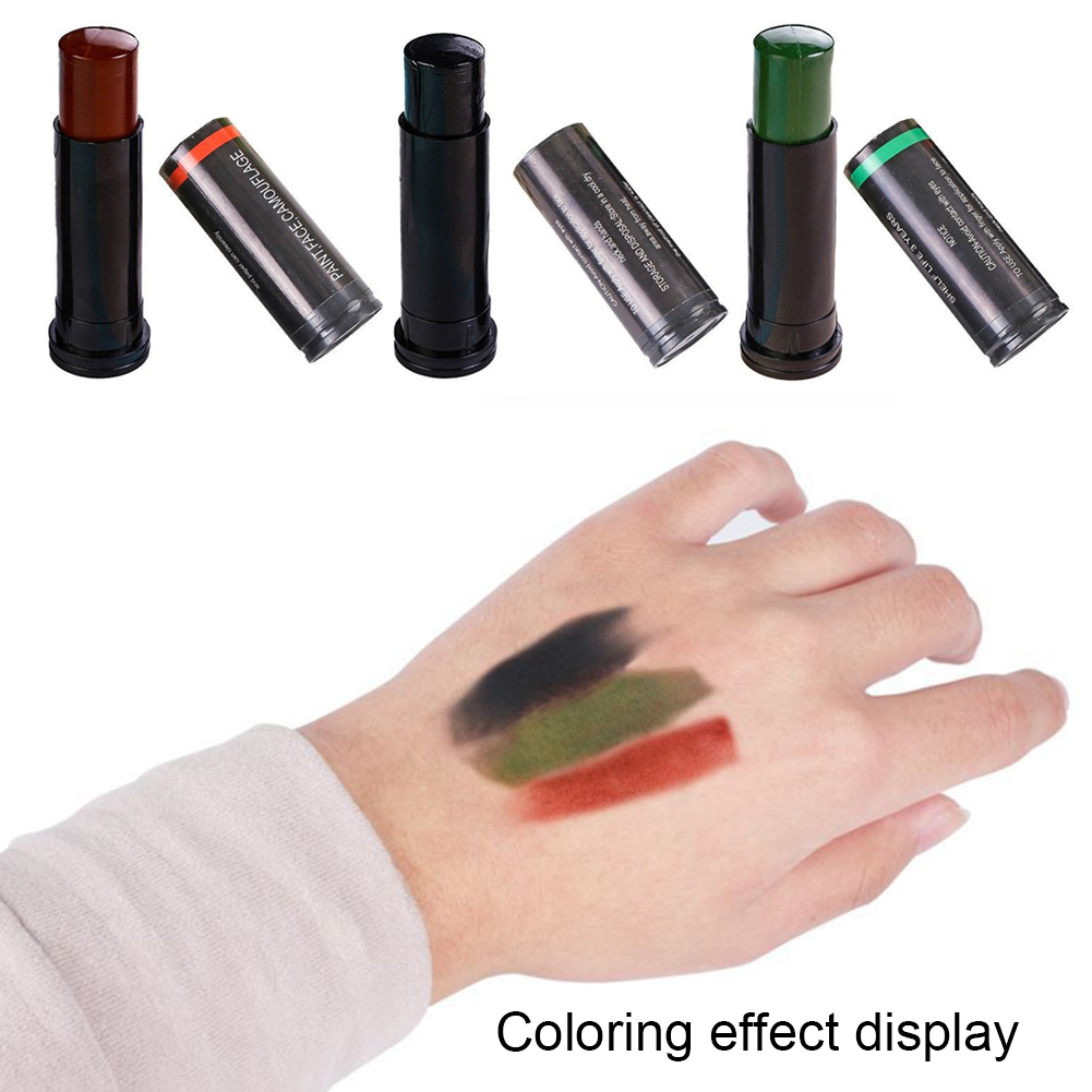 3 Colors Camo Face Paint Anti- - Camo Face Paint avaliação e preço