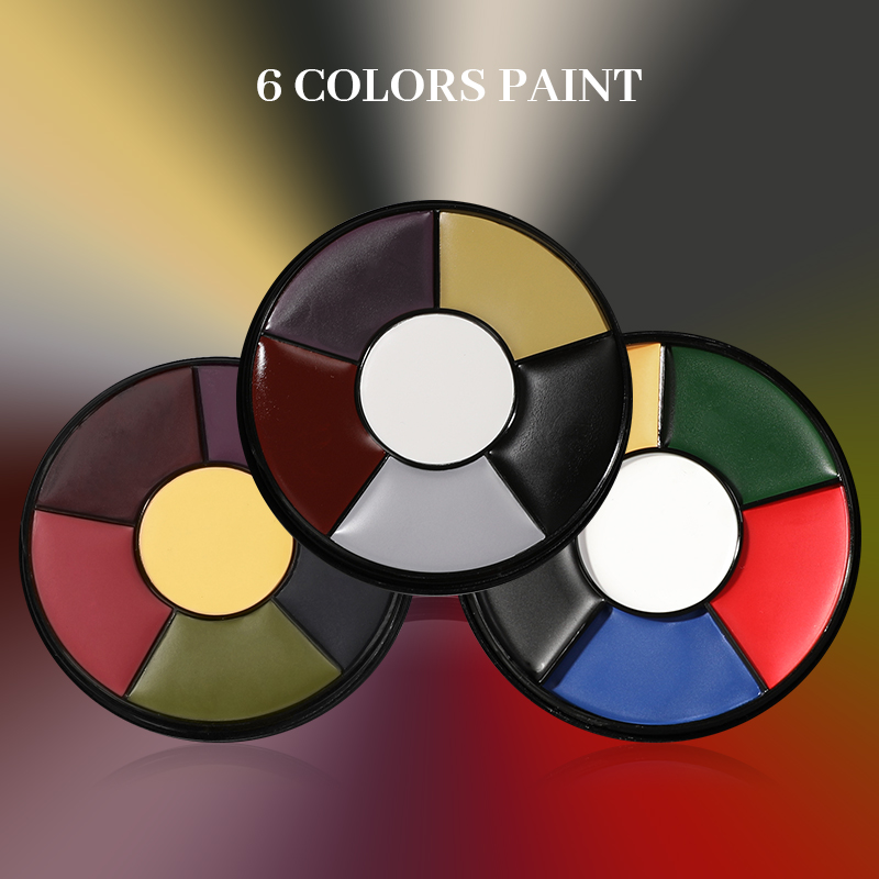 6 Color Oil Face Paint palette - Camo Face Paint avaliação e preço