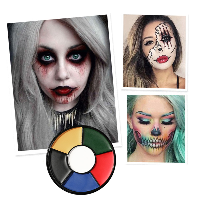 6 Color Oil Face Paint palette - Camo Face Paint avaliação e preço