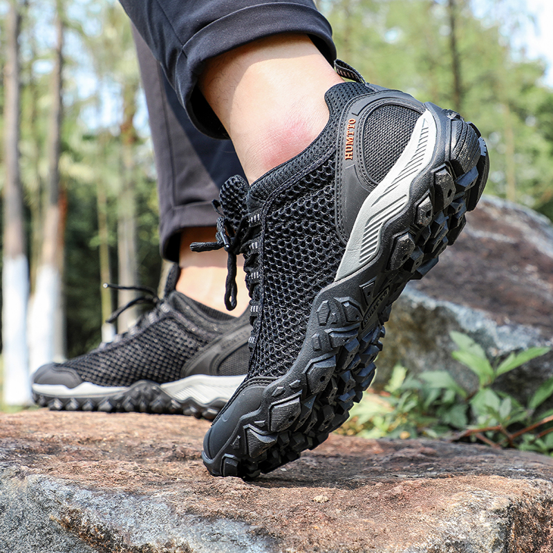 HUMTTO Hiking Shoes Men Breath - Outdoor Hunting Boots For Men avaliação e preço