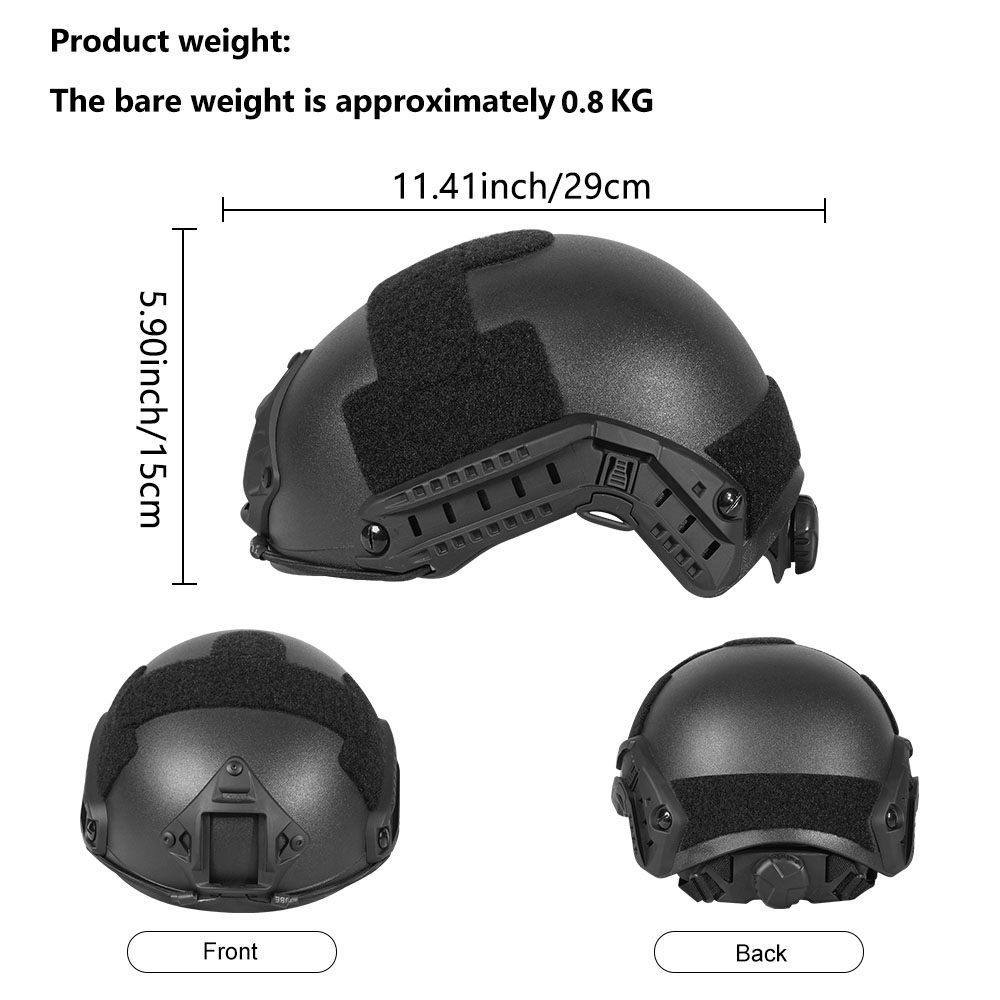 BOOIU Tactical Airsoft Helmet  - Outdoor Hunting Kit avaliação e preço