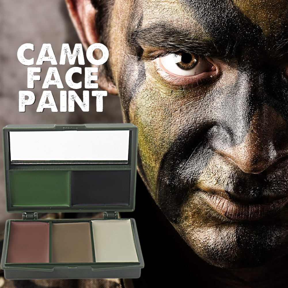 5-Color Camouflage, Face Paint - Camo Face Paint avaliação e preço