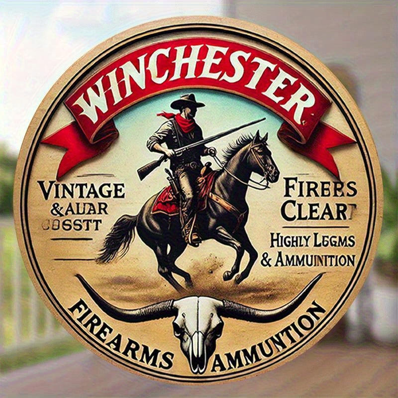 Winchester vintage round metal - Outdoor Hunting House avaliação e preço