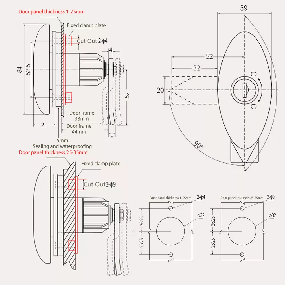 Caravan T-Handle Lock With 2 K - G&T Hunting & Outdoor Gun Shop Photos avaliação e preço