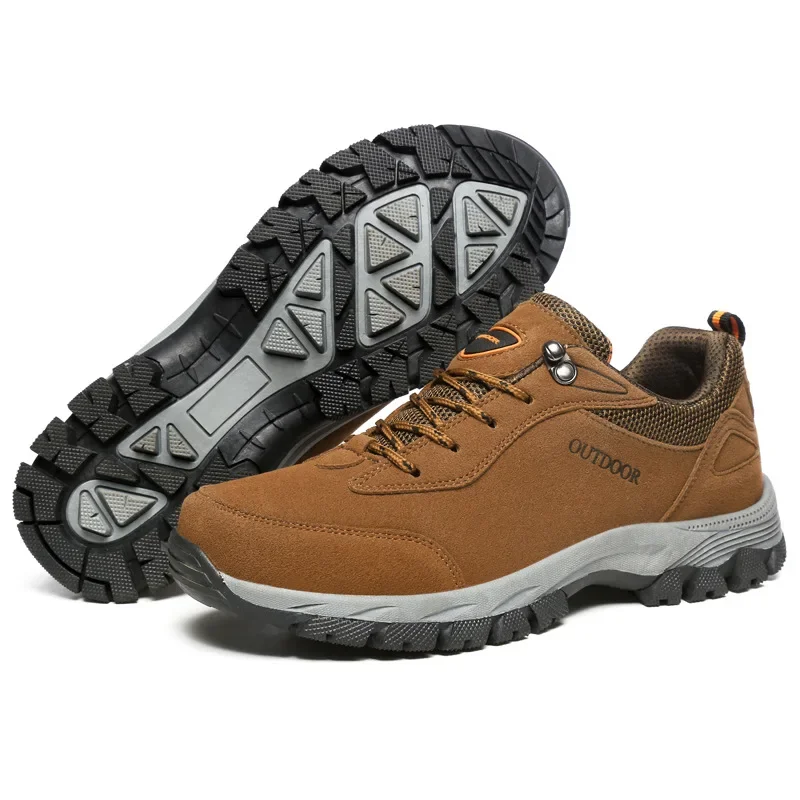 Men's Hiking Shoes Suede Leath - Outdoor Hunting Boots For Men avaliação e preço