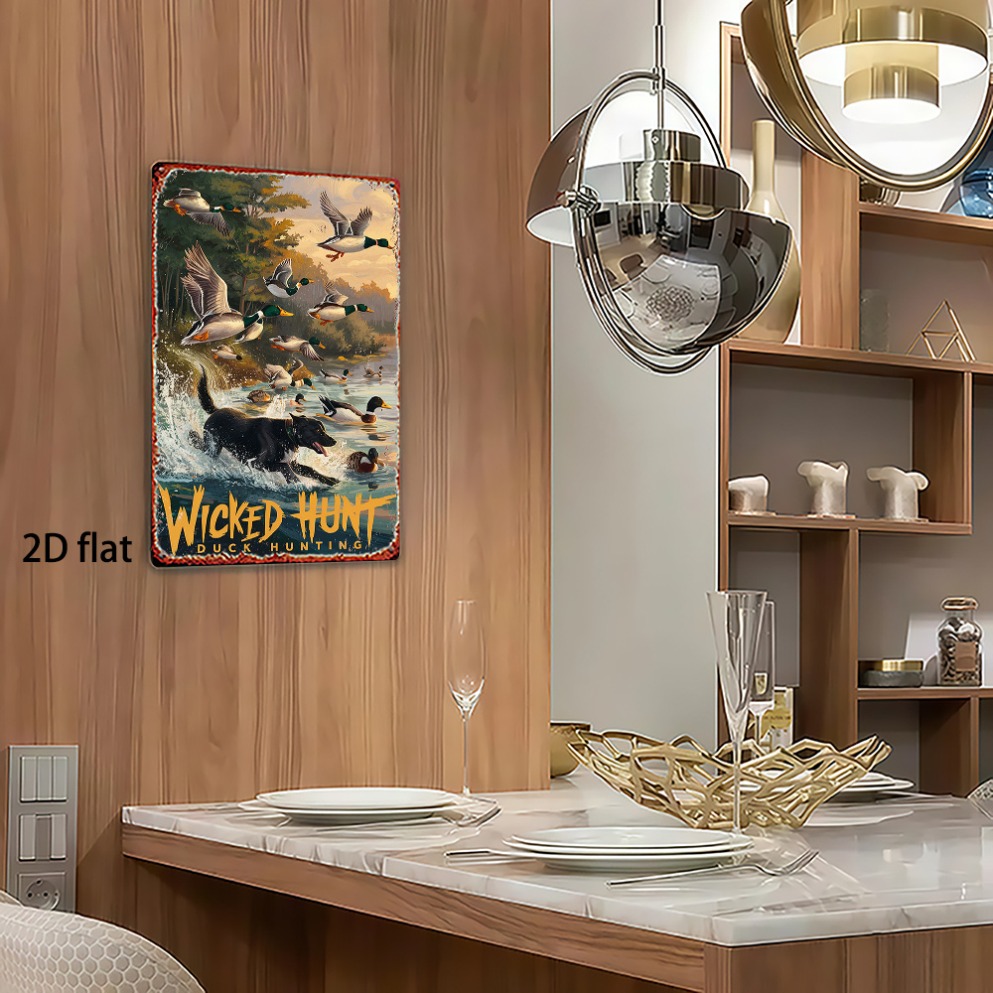 2D Flat Vintage Hunting Duck M - Wildman Hunting & Outdoor Linton'S Corner Silver Lakes avaliação e preço