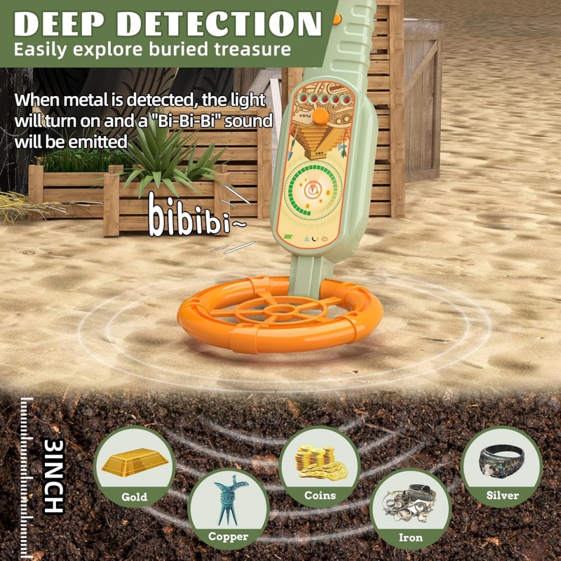 Kids Outdoor Metal Detector Ki - Outdoor Hunting Kit avaliação e preço