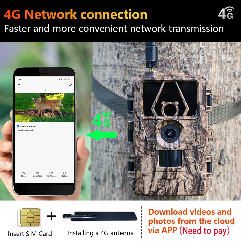 4G LTE Cellular Trail Camera 6 - Outdoor Hunting Camera Wireless avaliação e preço