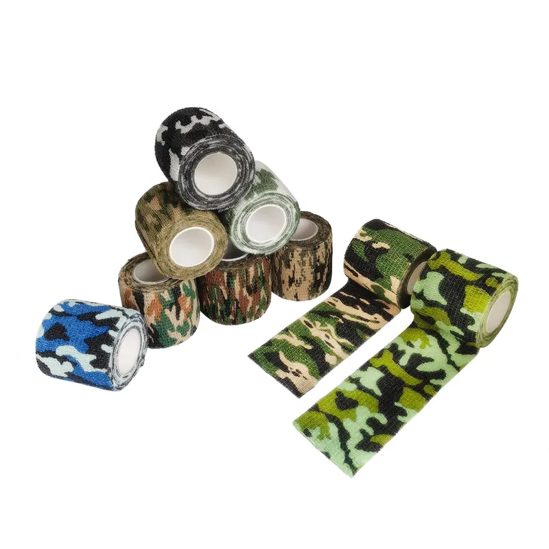 1PC 5cm*4.8m Elastic Wrap Tape - Hunting Outdoor Tattoos avaliação e preço
