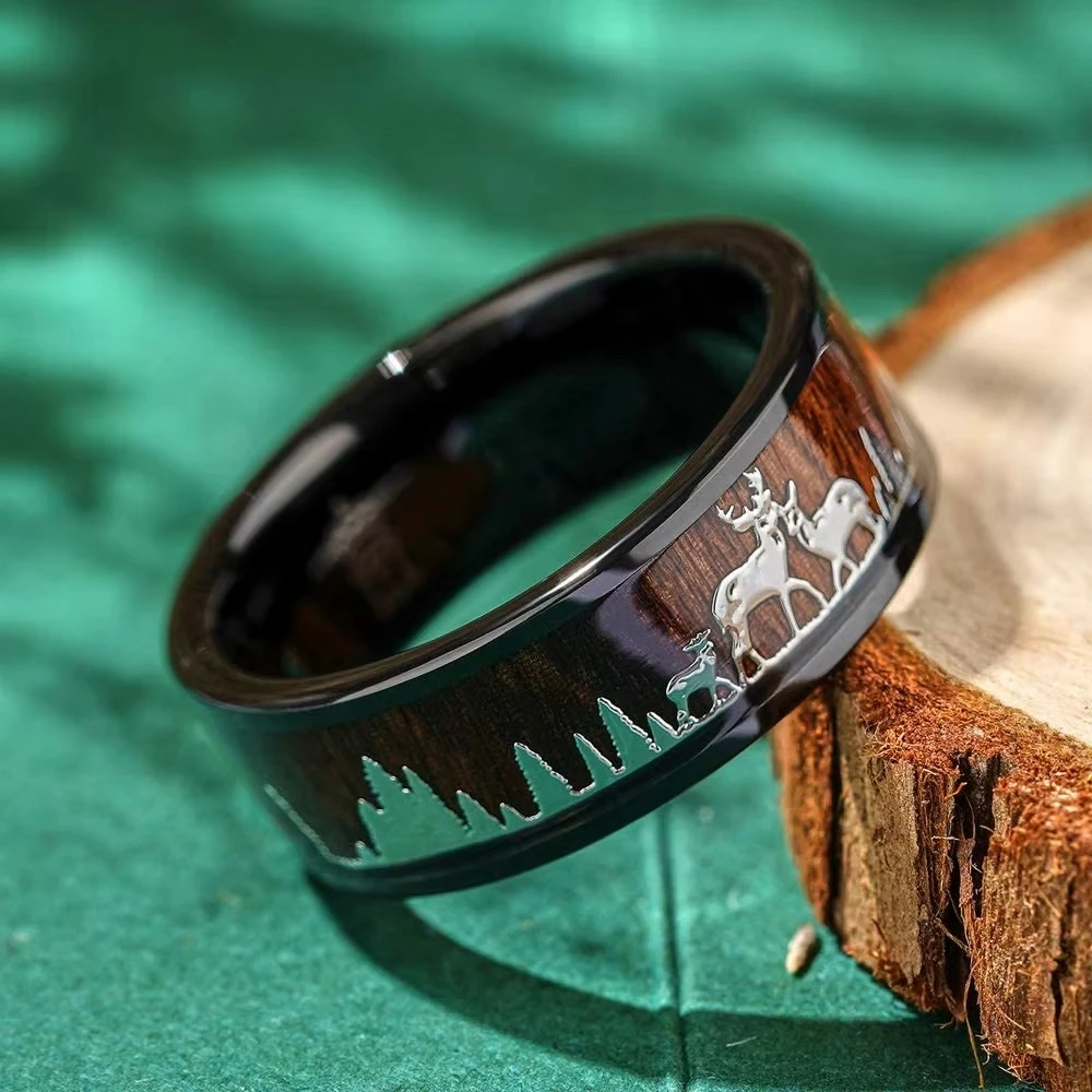 Fashion 8mm Koa Wood Inlay Dee - Wildman Hunting & Outdoor Linton'S Corner Silver Lakes avaliação e preço