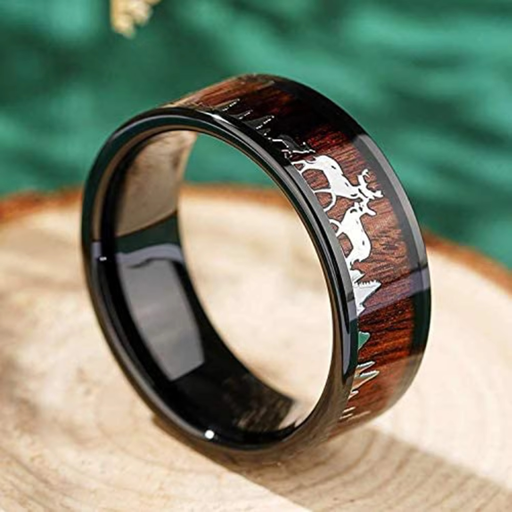 Fashion 8mm Koa Wood Inlay Dee - Wildman Hunting & Outdoor Linton'S Corner Silver Lakes avaliação e preço