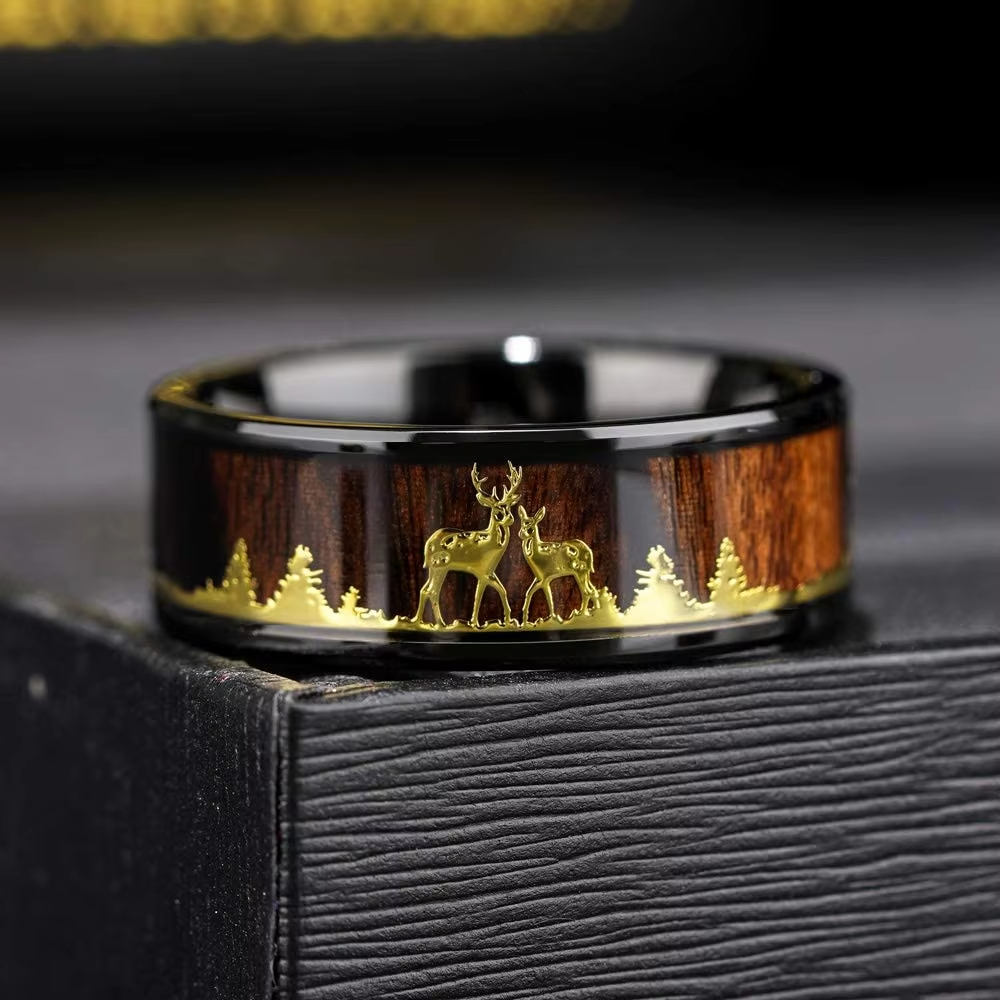 Fashion 8mm Koa Wood Inlay Dee - Wildman Hunting & Outdoor Linton'S Corner Silver Lakes avaliação e preço