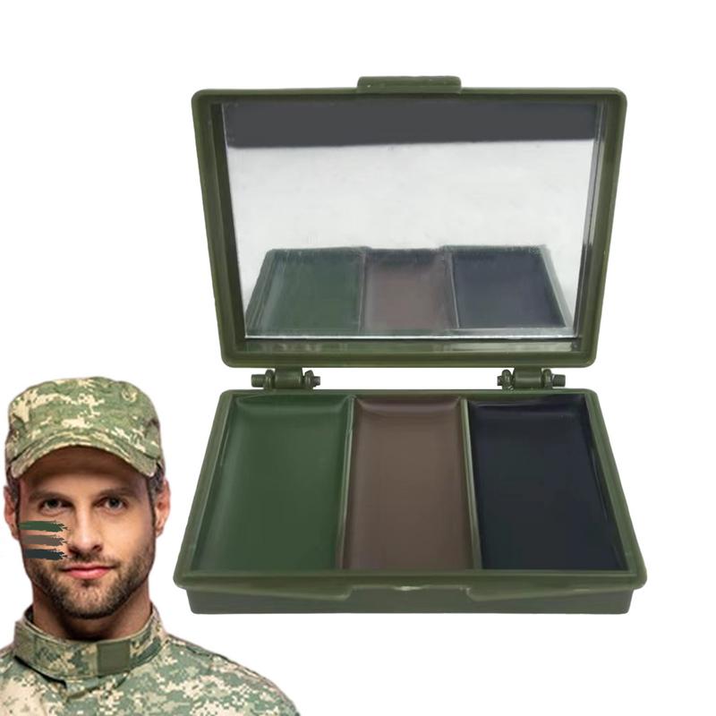 3 Colors Army Fans CS Shooting - Camo Face Paint avaliação e preço
