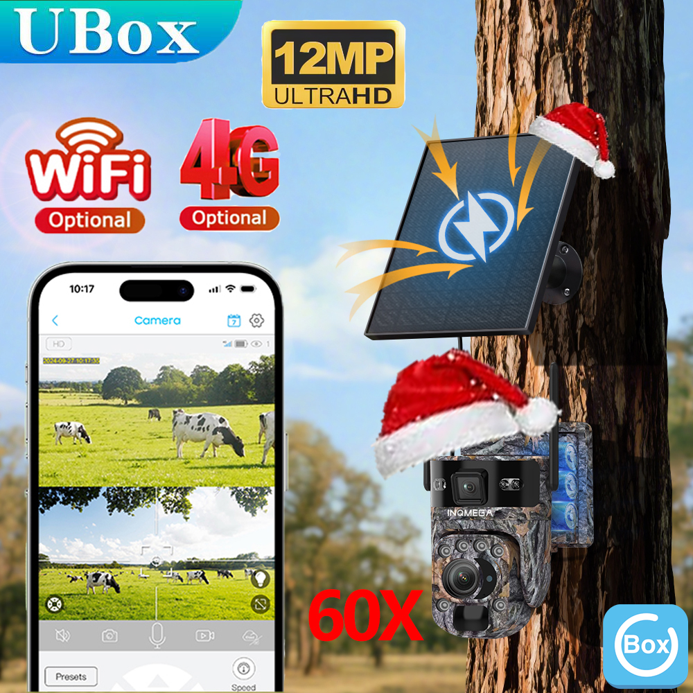 INQMEGA  6K 12MP 4G Solar Hunt - Outdoor Hunting Camera Wireless avaliação e preço