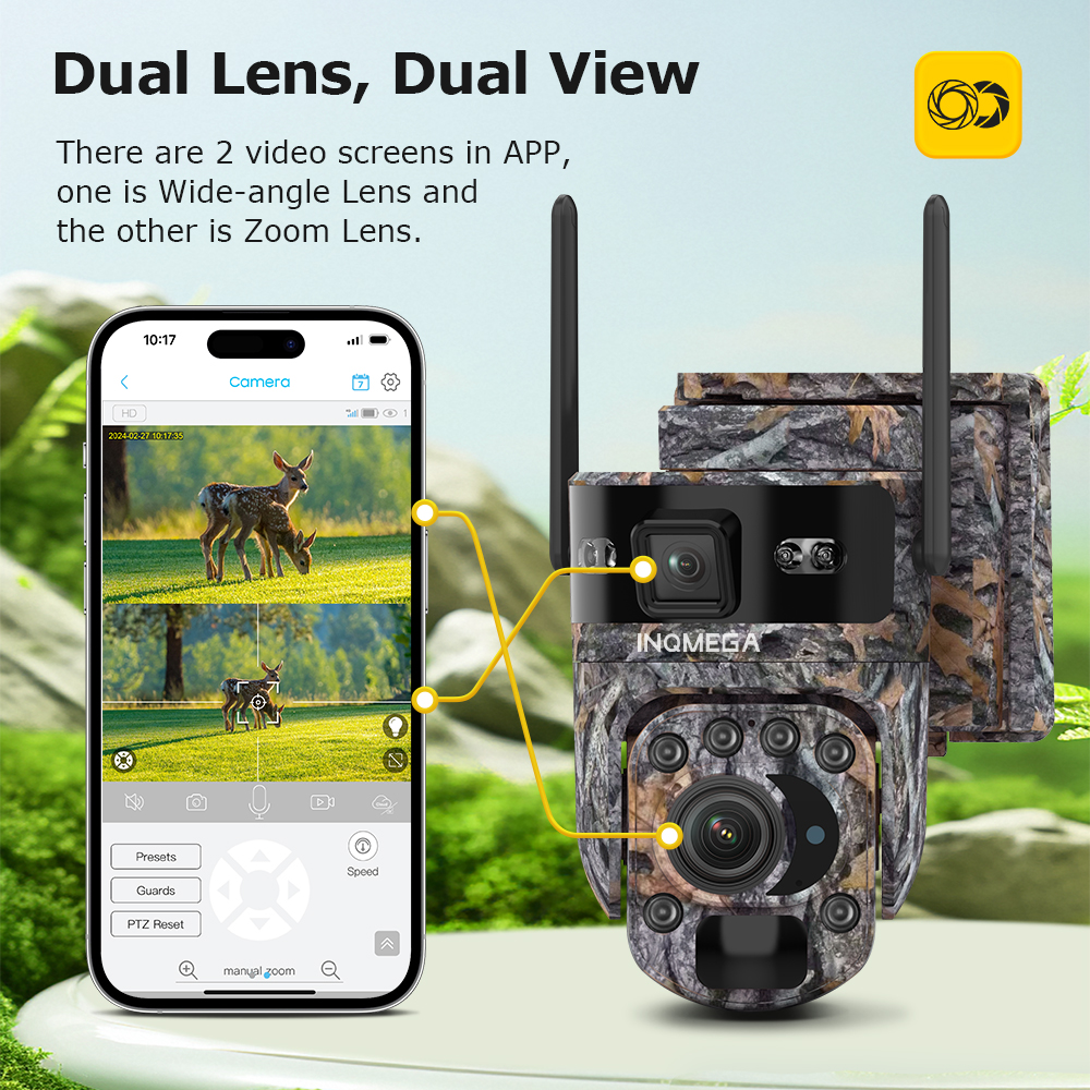 INQMEGA  6K 12MP 4G Solar Hunt - Outdoor Hunting Camera Wireless avaliação e preço