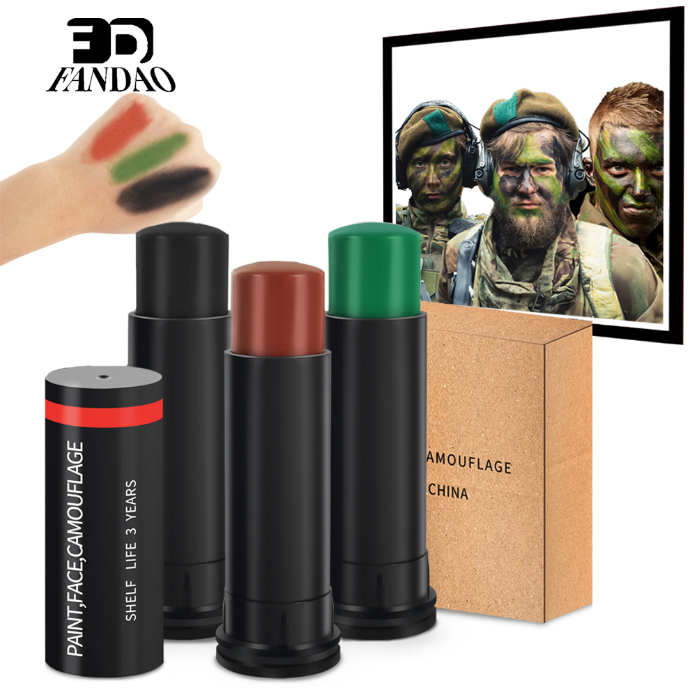 3 Colors Camo Face Paint Tube  - Camo Face Paint avaliação e preço