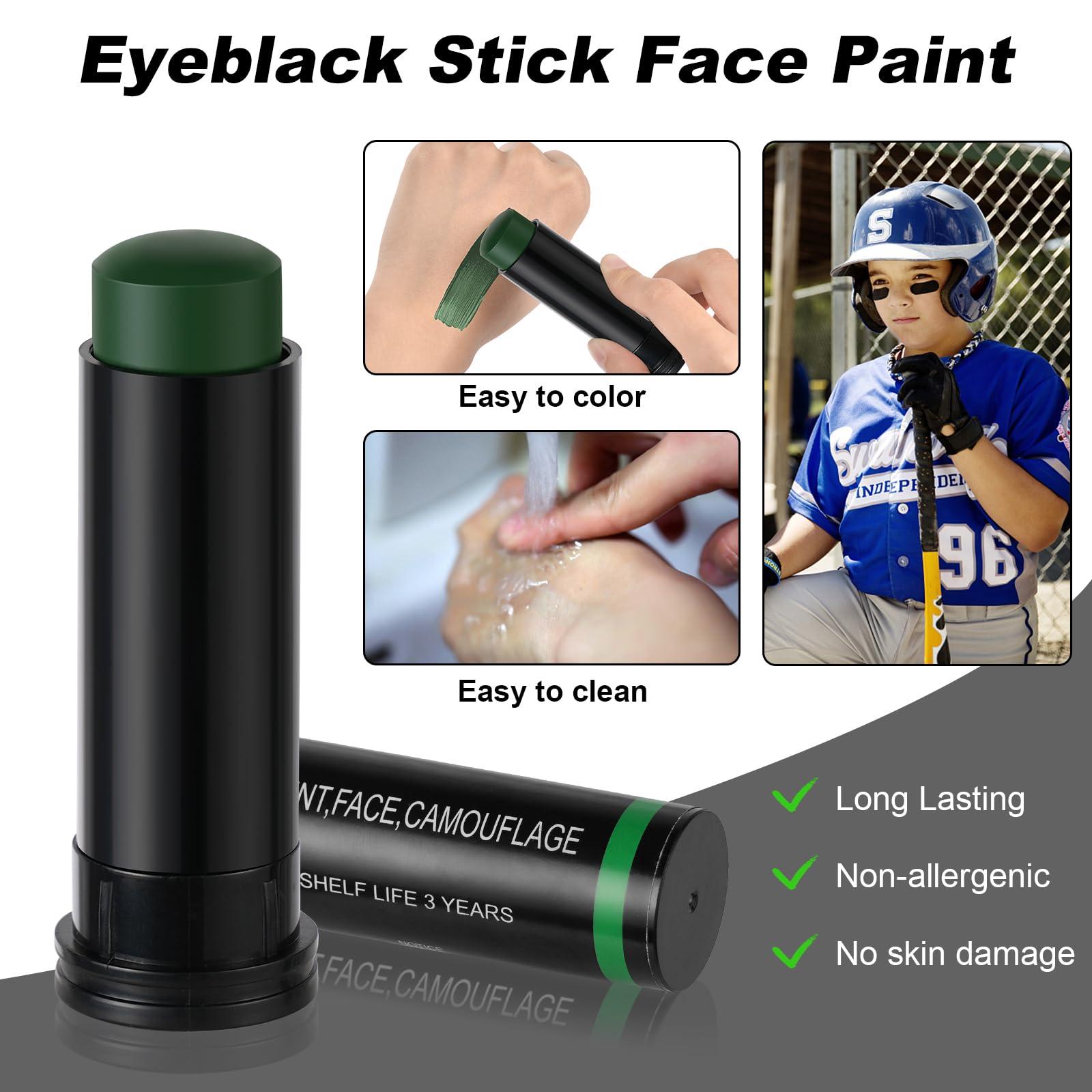 3 Colors Camo Face Paint Tube  - Camo Face Paint avaliação e preço