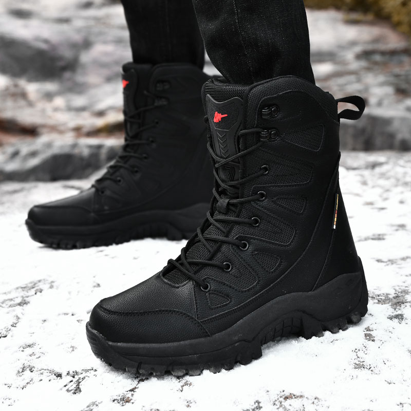 Men Motorcycle Tactical Boots  - Outdoor Hunting Boots For Men avaliação e preço
